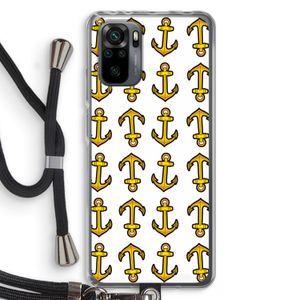 Musketon Anchor: Xiaomi Redmi Note 10 Pro Transparant Hoesje met koord