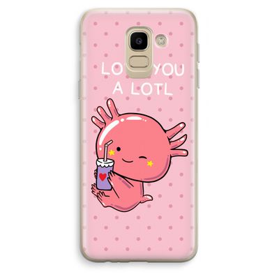 Love You A Lotl: Samsung Galaxy J6 (2018) Transparant Hoesje