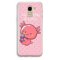 Love You A Lotl: Samsung Galaxy J6 (2018) Transparant Hoesje