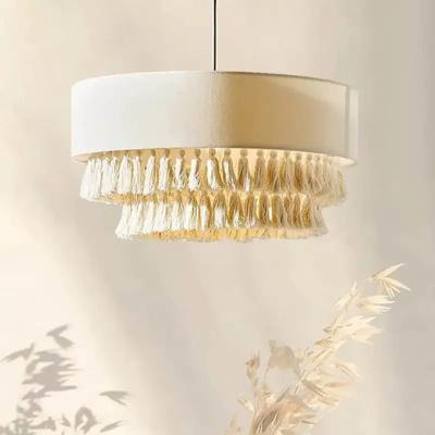 SabiGlow - Boheemse Wabi Sabi Stoffen Hanglamp
