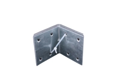Waelbers Versterkingshoek 60x60mm, blauw verzinkt (GV), blauw verzinkt (GV)P + EAN - 100 Stuk(s) - 4321EAN.13