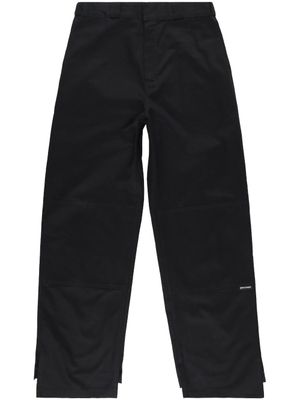 Palm Angels pantalon en coton à coupe ample - Noir