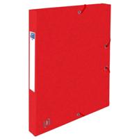 Elastobox oxford top file+ a4 25mm rood | 12 stuks