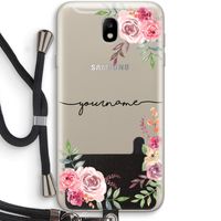 Rozen: Samsung Galaxy J7 (2017) Transparant Hoesje met koord Rozen: Samsung Galaxy J7 (2017) Transparant Hoesje met koord