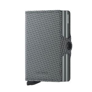 Secrid Twinwallet Carbon Cool Grey Portemonnee Grijs Koolstof, Leer