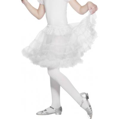Verkleed petticoat/tutu - wit - kinderen - rokje - onderrokje