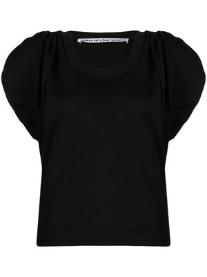 Alexander Wang t-shirt à manches froncées - Noir