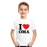 I love Oma t-shirt wit jongens en meisjes XL (158-164)  -
