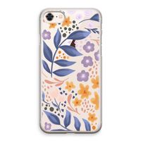 Flowers with blue leaves: iPhone 8 Transparant Hoesje