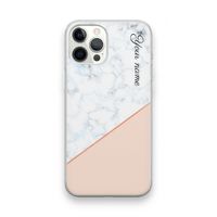 Marmer in stijl: iPhone 12 Pro Max Transparant Hoesje