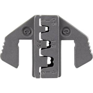 TOOLCRAFT PLE-0C Krimp-onderdelen Platte stekkers Krimpbereik: 0.5 tot 6 mm² Geschikt voor merk: TOOLCRAFT PZ-500