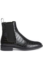 Giuseppe Zanotti bottines Ryim à effet peau de crocodile - Noir - thumbnail