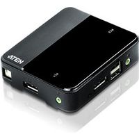 Aten 2-poorts USB DisplayPort/Audio KVM-switch (4K-ondersteuning en kabels inbegrepen) - thumbnail