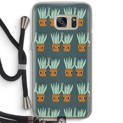 Sansevieria: Samsung Galaxy S7 Transparant Hoesje met koord