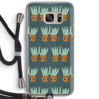 Sansevieria: Samsung Galaxy S7 Transparant Hoesje met koord