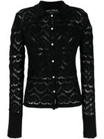 Marco Rambaldi Blouse van scheerwol - 010 BLACK - thumbnail