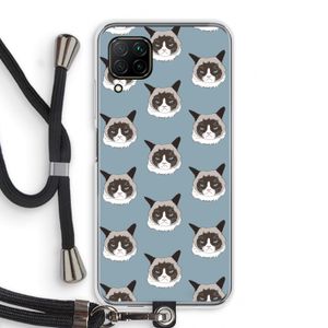It's a Purrr Case: Huawei P40 Lite Transparant Hoesje met koord