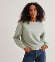 Only Onlpam L/s O-neck Box Cc Swt Sweater 4852791 Desert Sage W. Enjoy