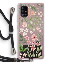 Botanical sweet flower heaven: Samsung Galaxy A51 5G Transparant Hoesje met koord