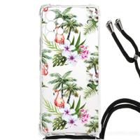 Samsung Galaxy A13 4G Case Anti-shock Flamingo Palms