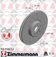 Remschijf BMW (non compound disc) LEFT Coat Z 150298052