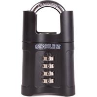 Hangslot - zwart - metaal - 50 mm - 4-cijferig - cijferslot