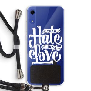 Turn hate into love: Honor Play 8A Transparant Hoesje met koord