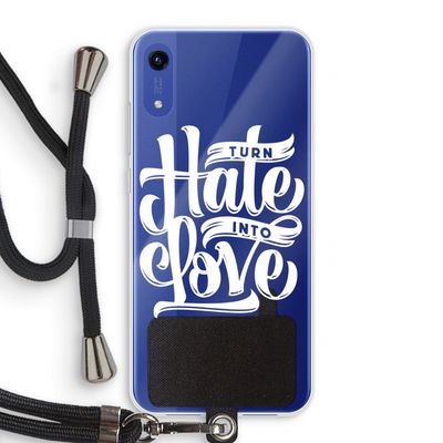 Turn hate into love: Honor Play 8A Transparant Hoesje met koord