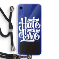 Turn hate into love: Honor Play 8A Transparant Hoesje met koord