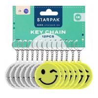 Reflecterende Sleutelhanger Emoticon, 12st.