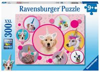 Ravensburger puzzel 300 stukjes schattige eenhoorn-honden