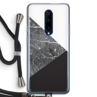 Combinatie marmer: OnePlus 7 Pro Transparant Hoesje met koord