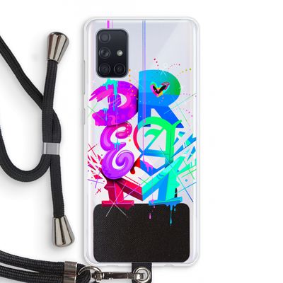 Dream: Samsung Galaxy A71 Transparant Hoesje met koord