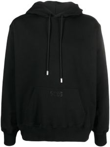 GCDS hoodie à lien de resserrage - Noir