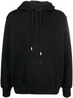 GCDS hoodie à lien de resserrage - Noir