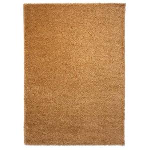 Tapeso Hoogpolig vloerkleed shaggy Trend effen - goud - 300x400 cm