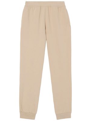 Burberry pantalon de jogging en coton stretch à logo imprimé - Tons neutres