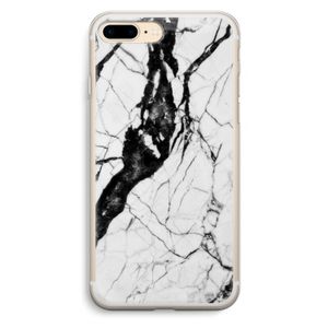 Witte marmer 2: iPhone 7 Plus Transparant Hoesje