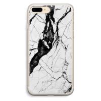 Witte marmer 2: iPhone 7 Plus Transparant Hoesje