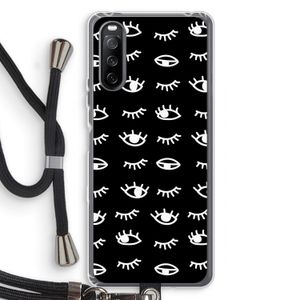 Eye pattern #3: Sony Sony Xperia 10 III Transparant Hoesje met koord