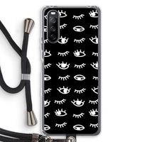 Eye pattern #3: Sony Sony Xperia 10 III Transparant Hoesje met koord