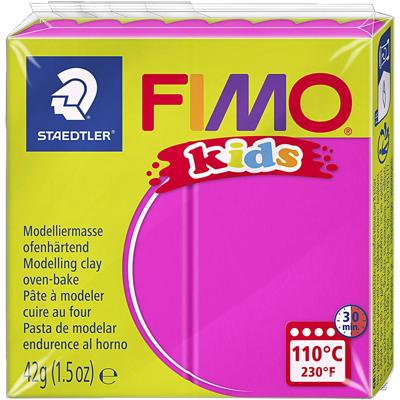 Fimo kids boetseerklei, roze, 42 gr