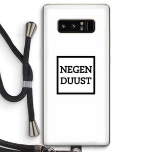Negenduust vierkant: Samsung Galaxy Note 8 Transparant Hoesje met koord