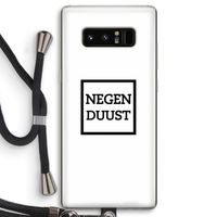 Negenduust vierkant: Samsung Galaxy Note 8 Transparant Hoesje met koord