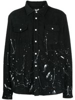 Haculla chemise Glitched en tissu éponge - Noir