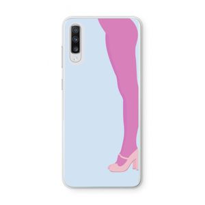 Pink panty: Samsung Galaxy A70 Transparant Hoesje