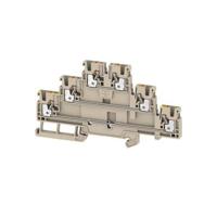 Weidmüller 2428530000 Doorgangsklem 3-etages 5.1 mm Spanveer Beige 50 stuk(s)