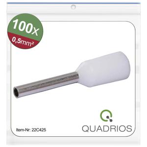 Quadrios 22C425 Adereindhulzen 0.5 mm² Deels geïsoleerd Wit 1 set(s)