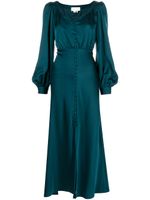 Sachin & Babi robe mi-longue Amy en satin - Bleu