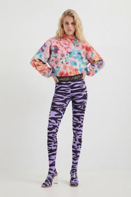 Slim fit legging met dierenprint - RED - S